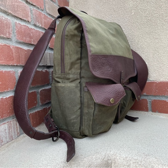 🆕 Mission Mercantile Leather Goods CAMPAIGN WAXED CANVAS BACKPACK | All Purpose - Picture 5 of 15
